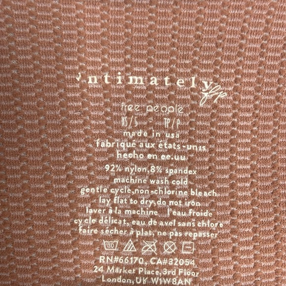 Free People Intimately | Clean Slate Layering Top in Withered Rose Size XS/S NWT - Picture 5 of 6